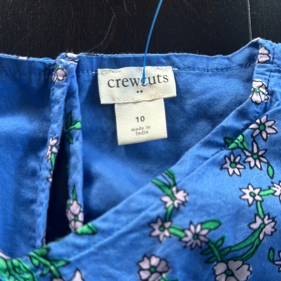 Crewcuts Tropical Blue and Green Ruffle Blouse - Picture 2 of 2